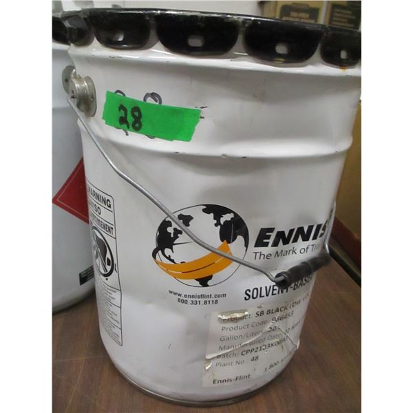 BLACK TRAFFIC PAINT (SOLVENT BASE) - 5 GALLON PAIL