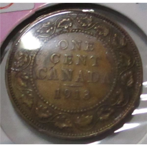 1913 CANADA KING GEORGE V LARGE PENNY