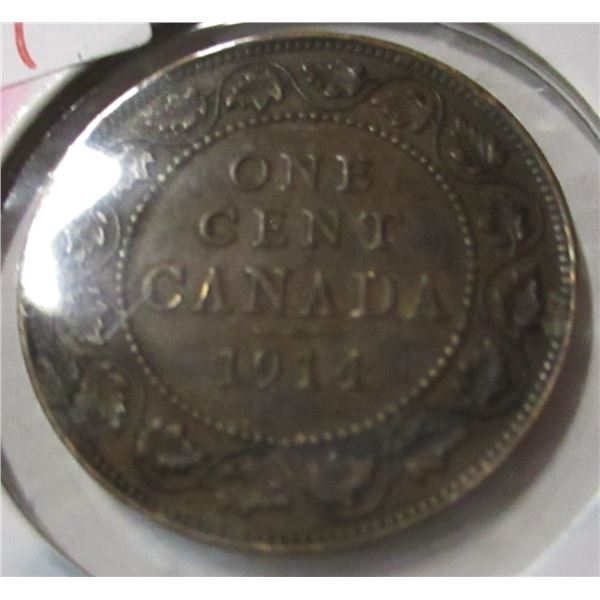 1914 CANADA KING GEORGE V LARGE PENNY