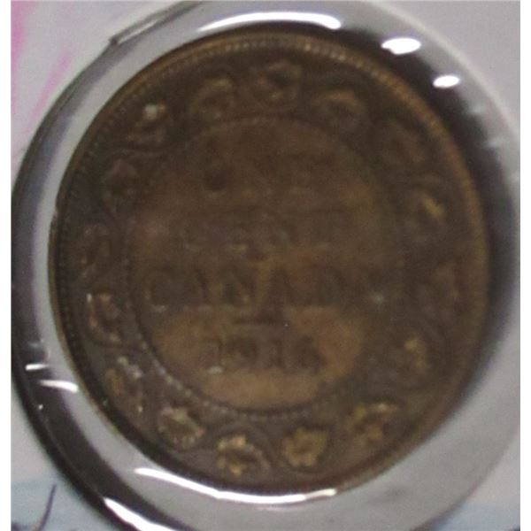 1916 CANADA KING GEORGE V LARGE PENNY TOKEN