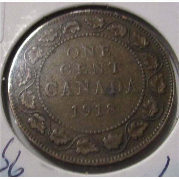 1918 CANADA KING GEORGE V LARGE PENNY