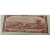 Image 2 : 1954 MODIFIED HAIR DOO LEGAL TENDER BANK OF CANADA $2 BILL