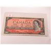 Image 7 : 1954 MODIFIED HAIR DOO LEGAL TENDER BANK OF CANADA $2 BILL