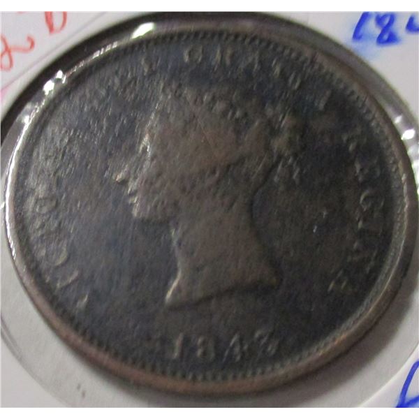 1843 VICTORIAN NEW BRUNSWICK LARGE PENNY TOKEN