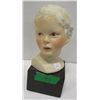 Image 1 : COLLECTABLE:  HEAD STATUE & BASE OF A CHILD