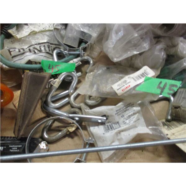 FLAT C/W ASSORTED HARDWARE, MISC