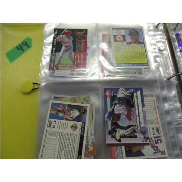 COLLECTABLE:  BINDER OF MLB CARDS