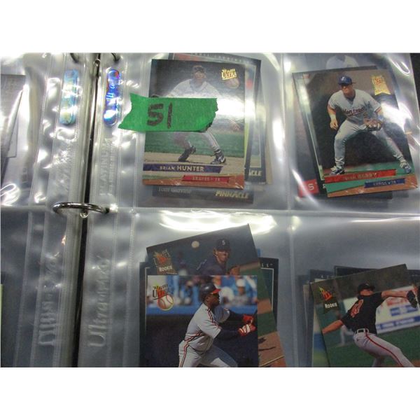 COLLECTABLE:  BINDER OF ASSORTED BASEBALL CARDS