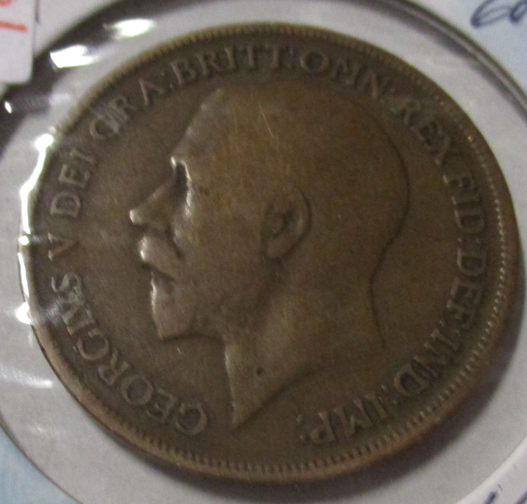 1916 KING GEORGE V LARGE PENNY TOKEN