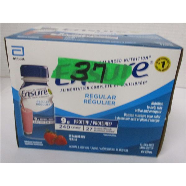 REGULAR STRAWBERRY ENSURE (6 BOTTLES X 235 ML) - BOX