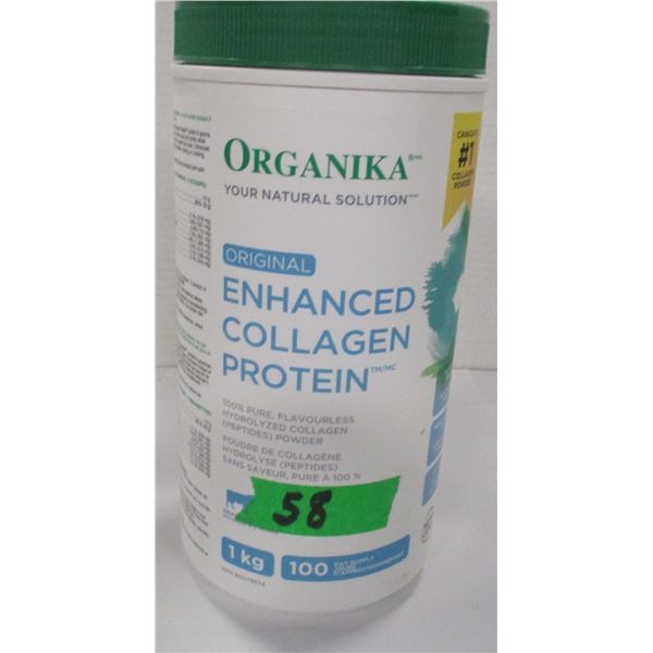 ORGANIKA ENHANCED COLLAGEN PROTEIN (1 KG) - CONTAINER