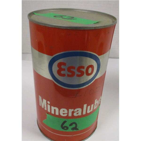 COLLECTABLE:  METAL ESSO OIL CAN (20 - 20W)