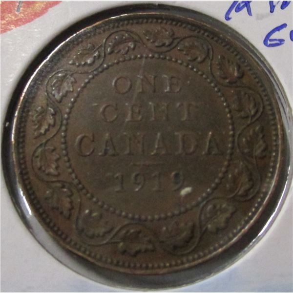 1919 CANADA KING GEORGE V LARGE PENNY
