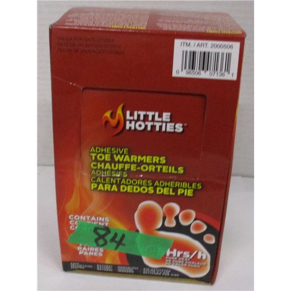 BOX C/W HOTTIES TOE WARMERS