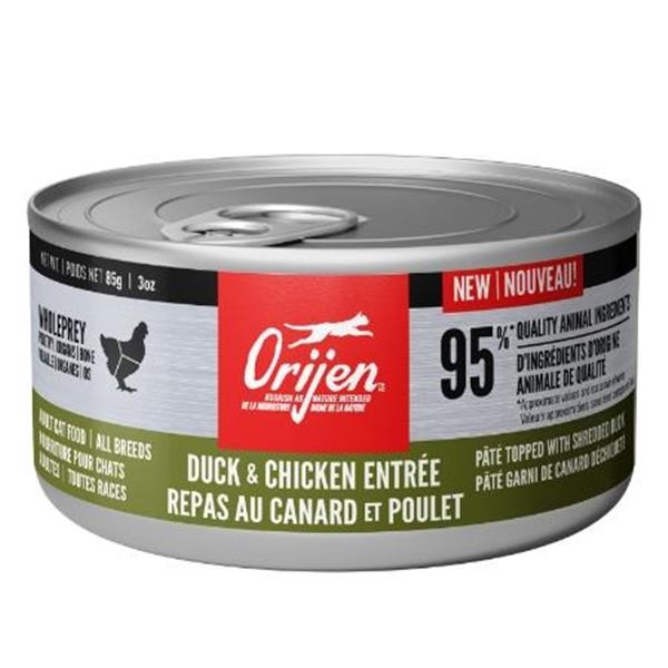 ORIJAN CHICKEN & DUCK CAT FOOD (12 CANS X 5.5 OZ) - CASE