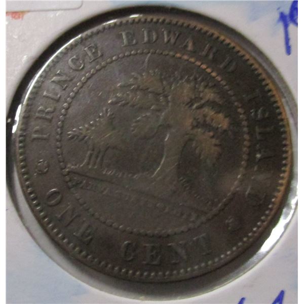 1871 PRINCE EDWARD ISLAND VICTORIAN LARGE PENNY