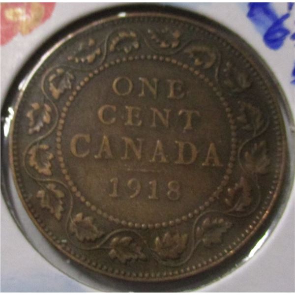 1918 CANADA KING GEORGE V LARGE PENNY