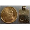 Image 1 : 1983 Krugerrand Gold Coin and Pendant