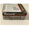 Image 2 : 22-250 REM 55GR Spire Point Hornady Custom Rifle Cartridges Reloads