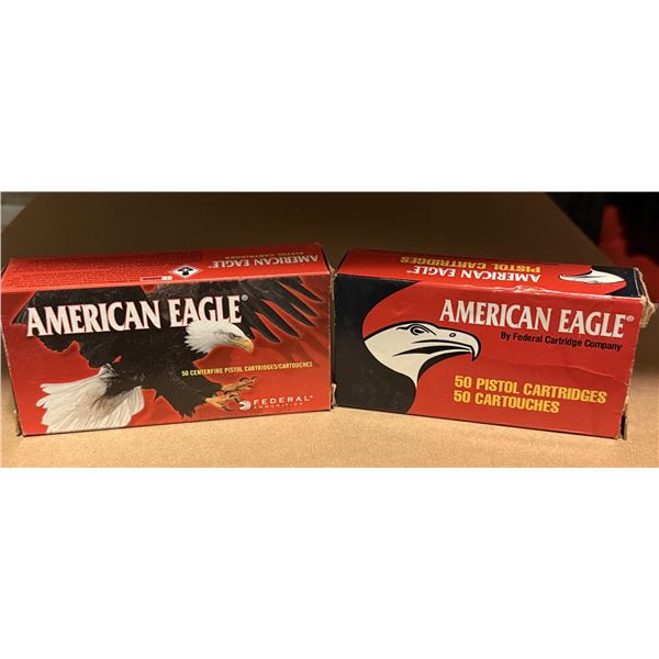 9 mm Luger FMJ American Eagle Pistol Cartridges