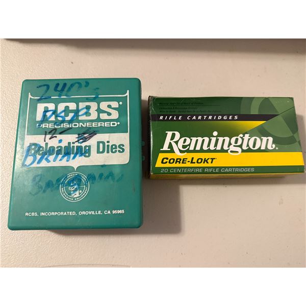 6 mm Remington Shells and Die Set