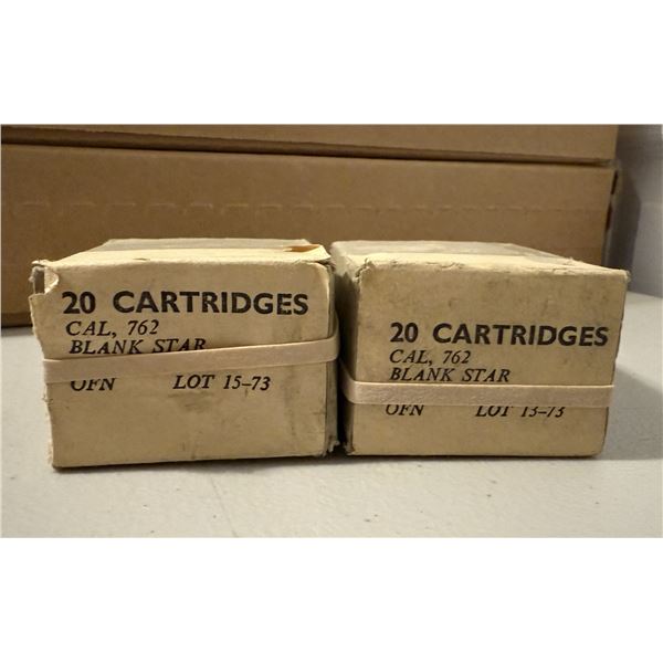 CAL 762 Blank Star OFN Lot 15-73 - 2 Boxes