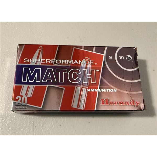 5.56 NATO 75 gr BTHP Hornady Superformance Match Ammunition