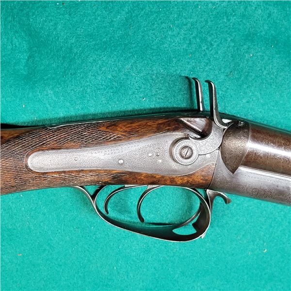 C. Lancaster 12ga Double Hammer Shotgun 1870"s Vintage