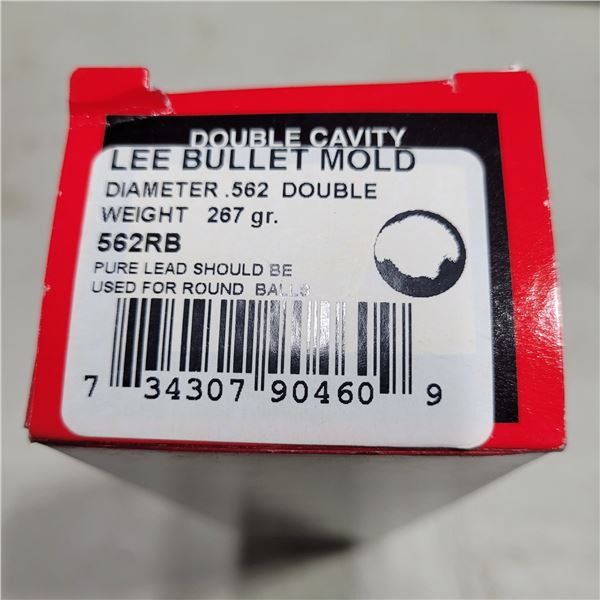 Lee .562  267gr Double Cavity Round Ball Mold