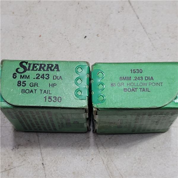 .243 (6mm)  85gr HP Sierra Bullets