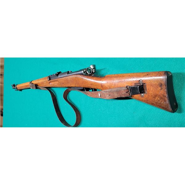 Schmidt Rubin K31  Swiss Rifle chambered for the 7.5x55mm Swiss cartridge.