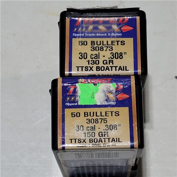 30 Caliber Barnes TTSX Bullets