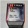 Image 1 : 6.5mm  (.264") Hornady 95gr V-Max Bullets 100 Count