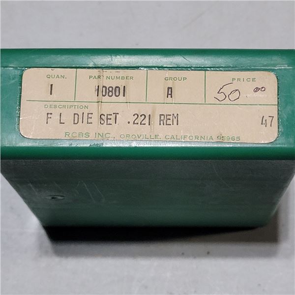 .221 Rem RCBS 2 Die Set