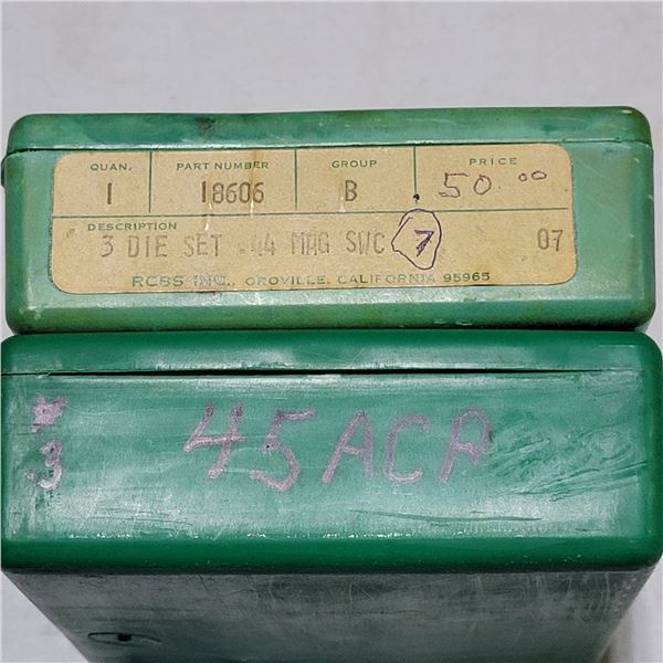 .44 Rem Mag & .45 ACP  RCBS Die Sets