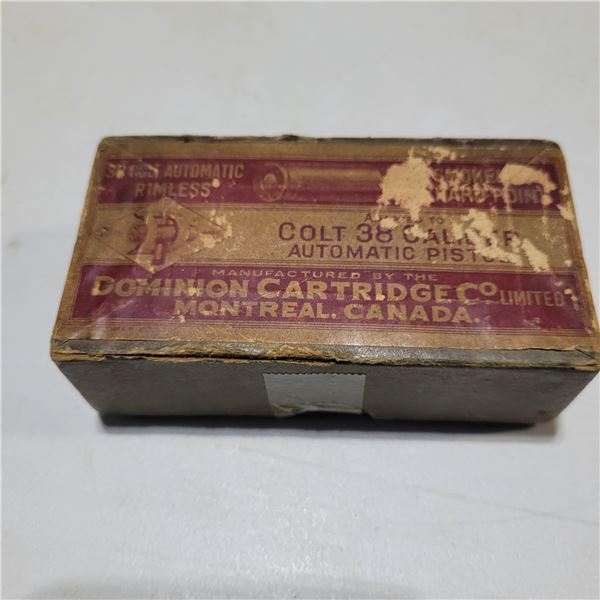 .38 Colt Automatic Collectible Ammo 42 Cartridges