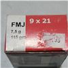 Image 2 : 9x21mm 115gr FMJ Sellier Bellot Factory Ammo