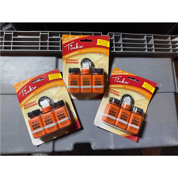 Tink’s Scent Bombs – Deer Hunting Accessories (Lot of 3)