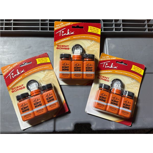 Tink’s Scent Bombs – Deer Hunting Accessories (Lot of 3)