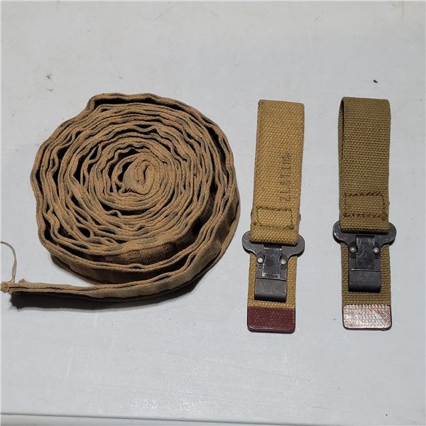 2 Canadian Belt Clips, 1 with the C Broad Arrow Stamp