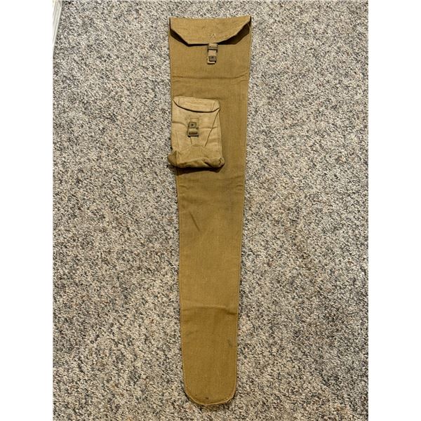 Vintage mititary canvas rifle slip