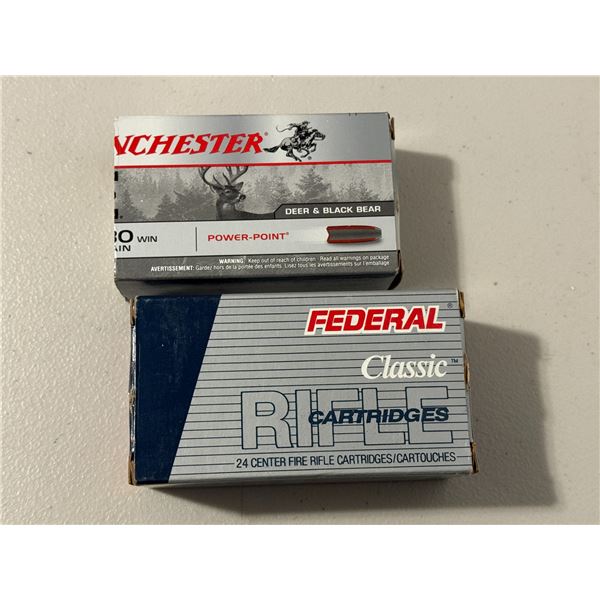 Winchester and Federal classic 30-30