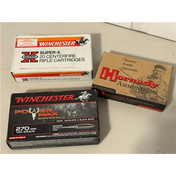 Mixed lot of 270 win