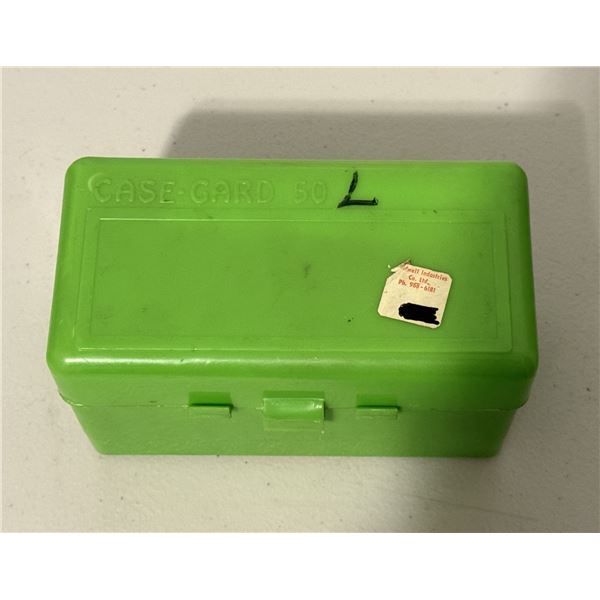 Case-Gard 50-Round Ammo Box with Mixed Reloaded .243 Components