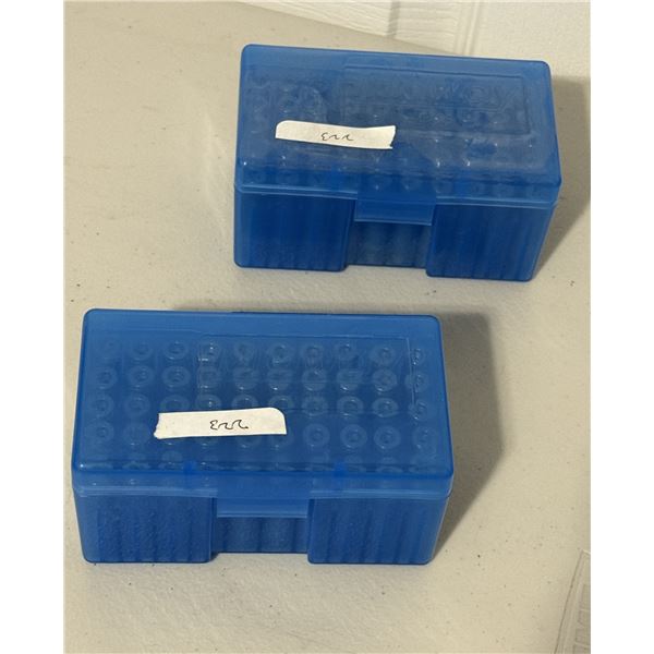 Lot of Reloaded .223 Rem Brass in Cases