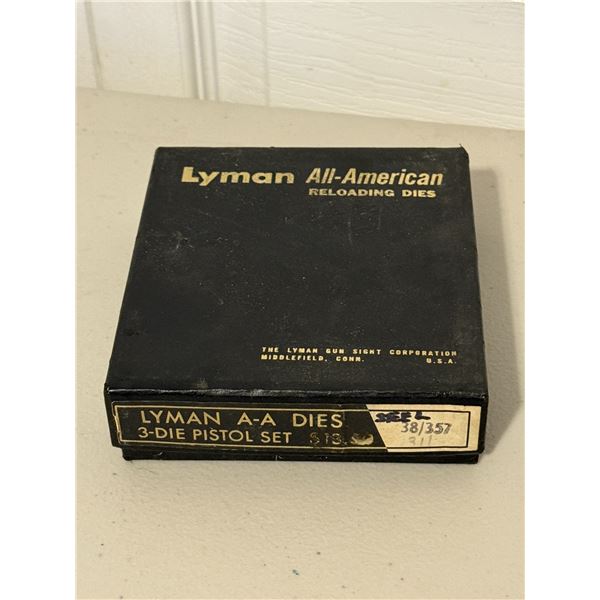 .38 / .357 – Lyman A-A 3-Die Pistol Set