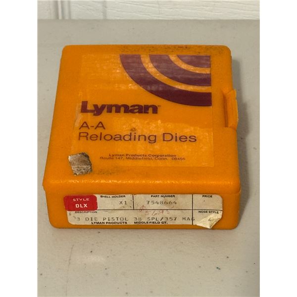38 SPL / 357 MAG Lyman A-A 3 Die Pistol Set