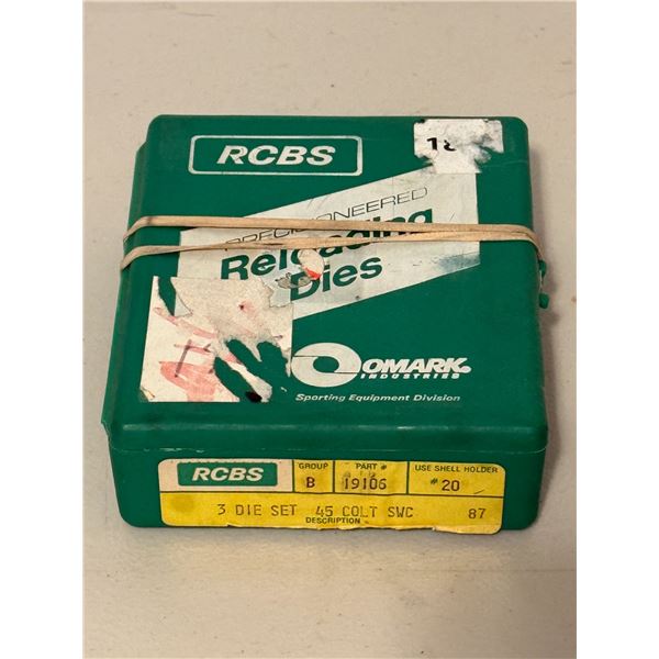 .45 Colt RCBS 3 Die Set
