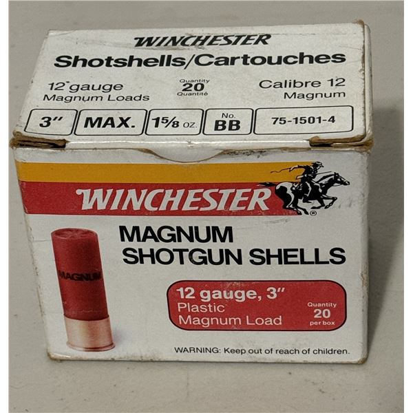 12 Gauge 3" BB Magnum Shotgun Shells