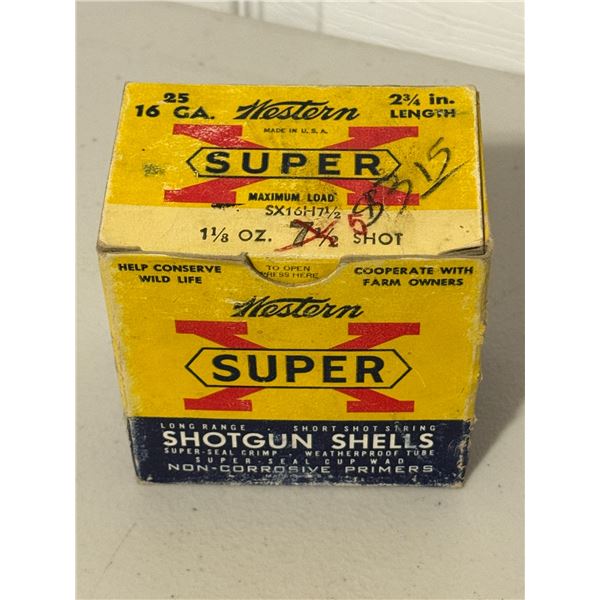 16 Gauge – Western Super-X 2¾″ Shotgun Shells